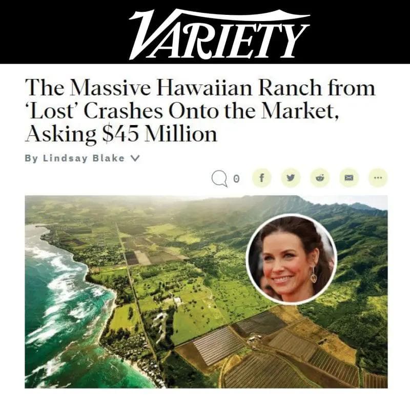 The Massive Hawaiian Ranch from ‘Lost’ Crashes Onto the Market, Asking $45 Million